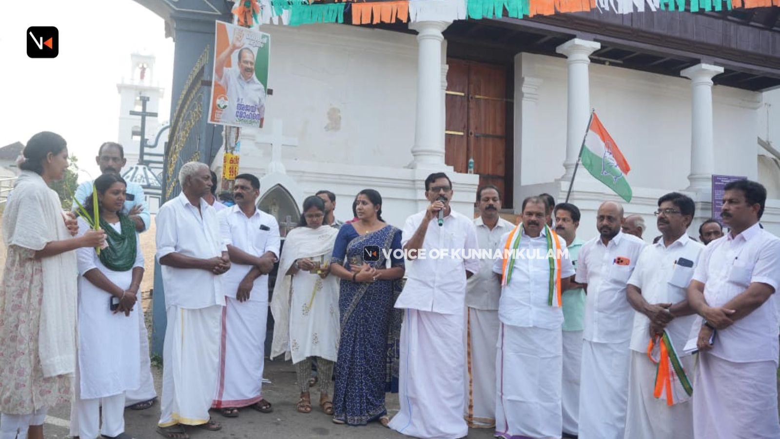 വേലൂർ മണ്ഡലത്തിൽ യുഡിഫ് സ്ഥാനാർഥിയുടെ വാഹന പ്രചരണ പര്യടനം കെപിസിസി സെക്രട്ടറി രാജേന്ദ്രൻ അരങ്ങത്ത് ഉദ്ഘാടനം ചെയ്തു
